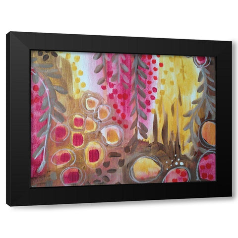 Calm Black Modern Wood Framed Art Print with Double Matting by Wieners, Valerie