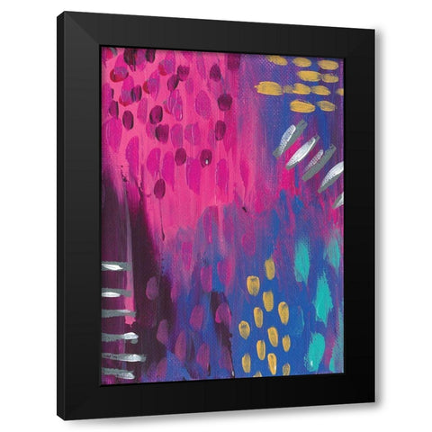 Abstract III Black Modern Wood Framed Art Print by Wieners, Valerie