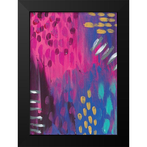 Abstract III Black Modern Wood Framed Art Print by Wieners, Valerie