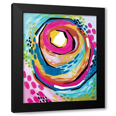 Abstract II Black Modern Wood Framed Art Print by Wieners, Valerie