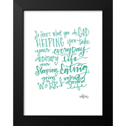 Heres What Black Modern Wood Framed Art Print by Wieners, Valerie