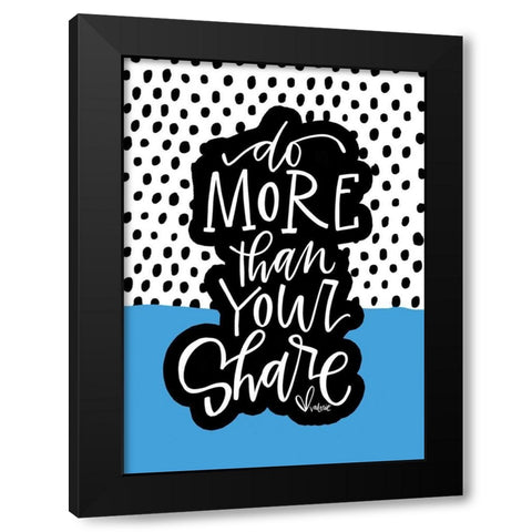 Do More Black Modern Wood Framed Art Print with Double Matting by Wieners, Valerie