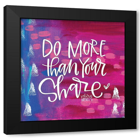 Do More Black Modern Wood Framed Art Print by Wieners, Valerie