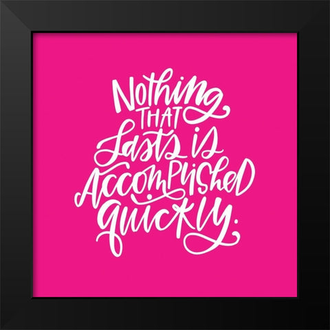 Nothing Black Modern Wood Framed Art Print by Wieners, Valerie