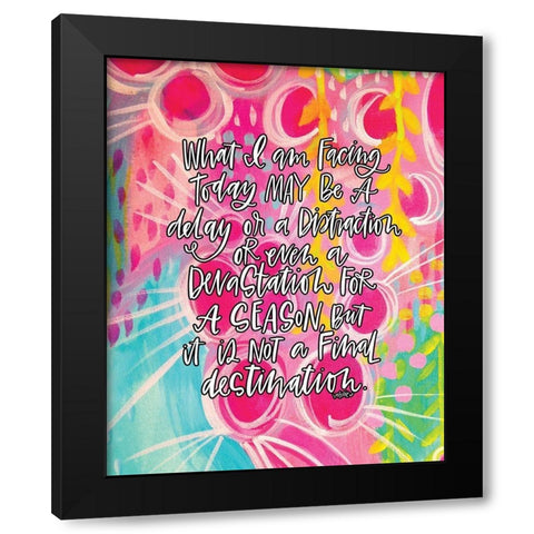 Facing Today Black Modern Wood Framed Art Print with Double Matting by Wieners, Valerie