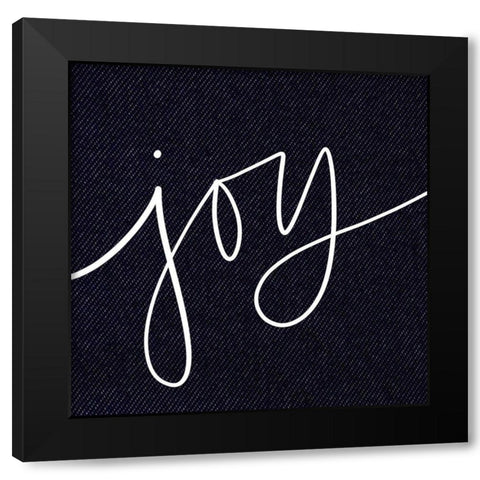 Joy Black Modern Wood Framed Art Print by Wieners, Valerie