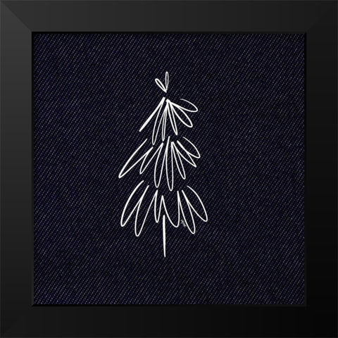 Christmas Tree III Black Modern Wood Framed Art Print by Wieners, Valerie