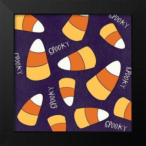 Spooky Black Modern Wood Framed Art Print by Wieners, Valerie