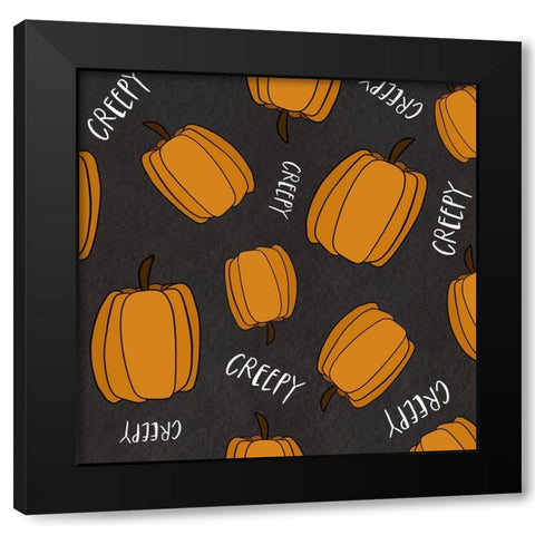 Creepy Black Modern Wood Framed Art Print with Double Matting by Wieners, Valerie