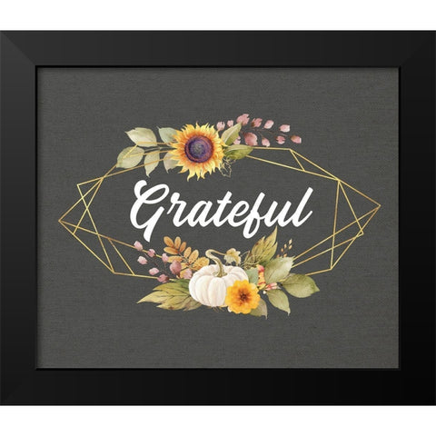 Grateful Black Modern Wood Framed Art Print by Wieners, Valerie