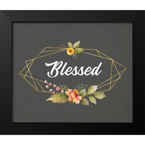 Blessed Black Modern Wood Framed Art Print by Wieners, Valerie