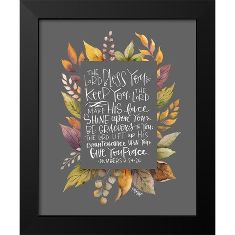 Lord Bless You II Black Modern Wood Framed Art Print by Wieners, Valerie