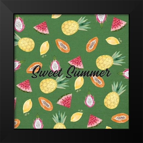 Sweet Summer II Black Modern Wood Framed Art Print by Wieners, Valerie