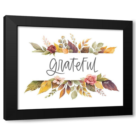 Grateful Black Modern Wood Framed Art Print by Wieners, Valerie