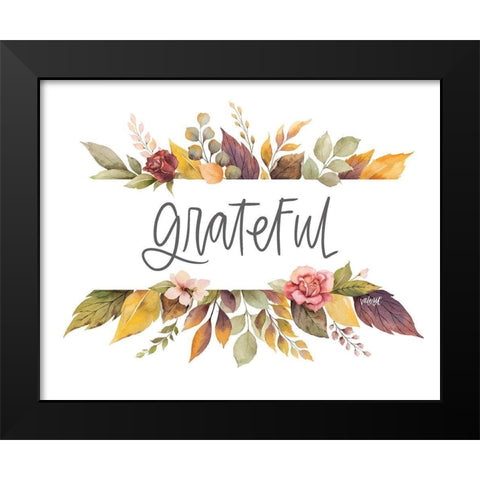 Grateful Black Modern Wood Framed Art Print by Wieners, Valerie