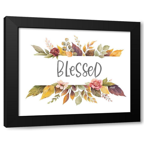 Blessed Black Modern Wood Framed Art Print by Wieners, Valerie