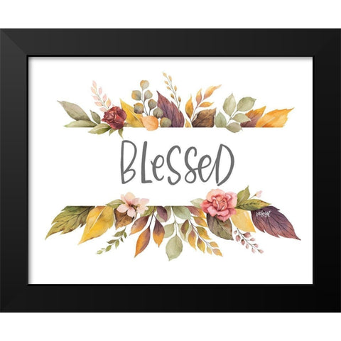 Blessed Black Modern Wood Framed Art Print by Wieners, Valerie
