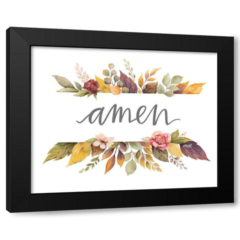 Amen Black Modern Wood Framed Art Print with Double Matting by Wieners, Valerie