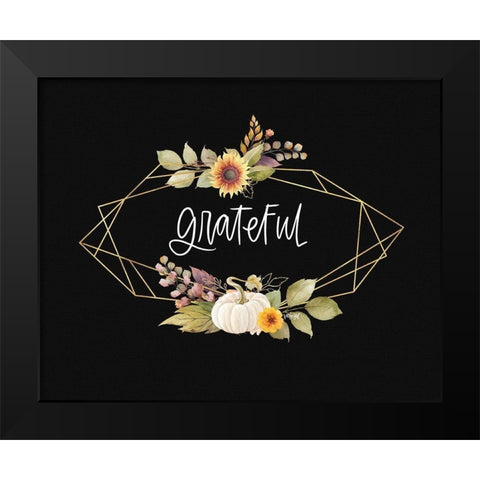Grateful Black Modern Wood Framed Art Print by Wieners, Valerie