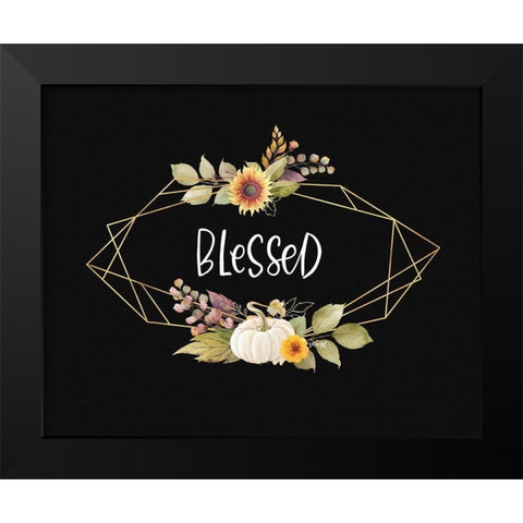 Blessed Black Modern Wood Framed Art Print by Wieners, Valerie
