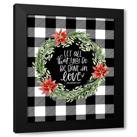 Let All You Do Black Modern Wood Framed Art Print with Double Matting by Wieners, Valerie