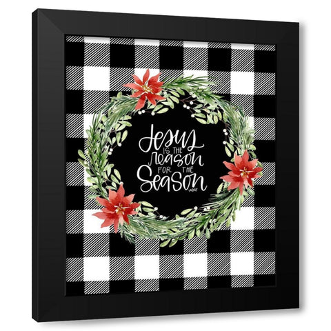 Reason for the Season Black Modern Wood Framed Art Print by Wieners, Valerie