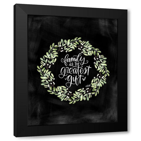 Family Black Modern Wood Framed Art Print by Wieners, Valerie