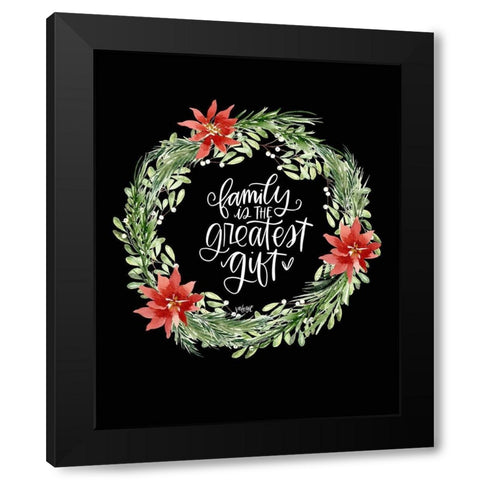 Family Black Modern Wood Framed Art Print by Wieners, Valerie