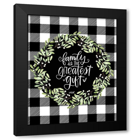 Family  Black Modern Wood Framed Art Print by Wieners, Valerie