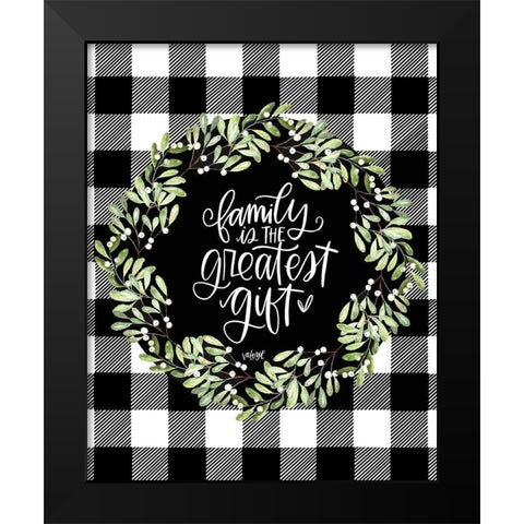 Family  Black Modern Wood Framed Art Print by Wieners, Valerie