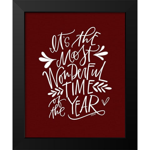 Wonderful Time Black Modern Wood Framed Art Print by Wieners, Valerie