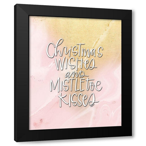 Mistletoe III Black Modern Wood Framed Art Print with Double Matting by Wieners, Valerie