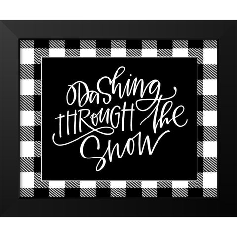 Dashing Black Modern Wood Framed Art Print by Wieners, Valerie