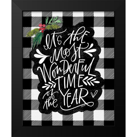 Wonderful Time Black Modern Wood Framed Art Print by Wieners, Valerie