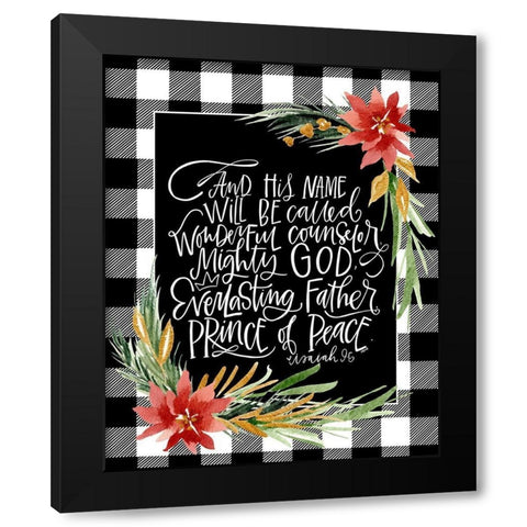 Mighty Black Modern Wood Framed Art Print by Wieners, Valerie