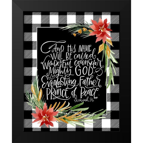 Mighty Black Modern Wood Framed Art Print by Wieners, Valerie