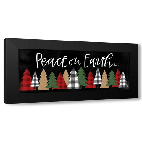 Peace on Earth Black Modern Wood Framed Art Print by Wieners, Valerie