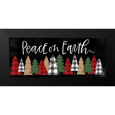 Peace on Earth Black Modern Wood Framed Art Print by Wieners, Valerie