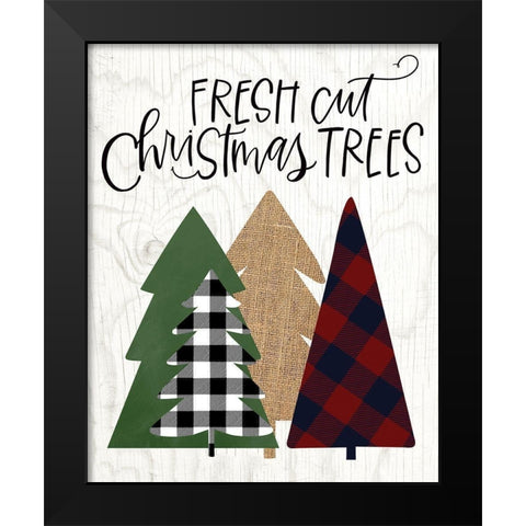 Fresh Cut Trees Black Modern Wood Framed Art Print by Wieners, Valerie