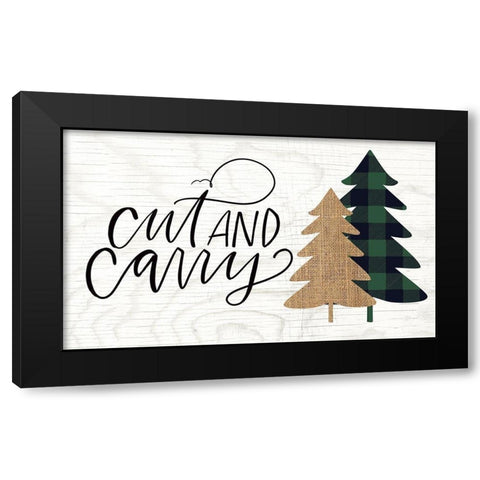 Cut and Carry II Black Modern Wood Framed Art Print by Wieners, Valerie