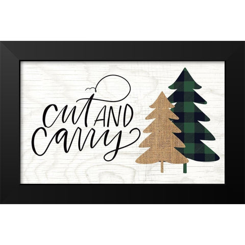 Cut and Carry II Black Modern Wood Framed Art Print by Wieners, Valerie