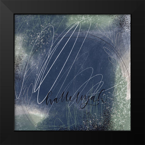 Hallelujah Black Modern Wood Framed Art Print by Wieners, Valerie