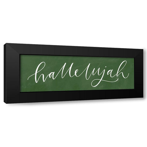 Hallelujah Black Modern Wood Framed Art Print with Double Matting by Wieners, Valerie