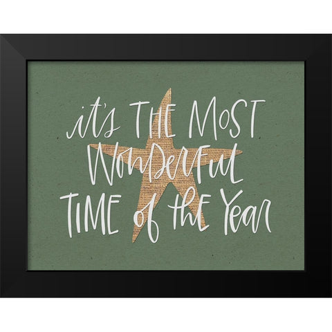 Wonderful Time Black Modern Wood Framed Art Print by Wieners, Valerie