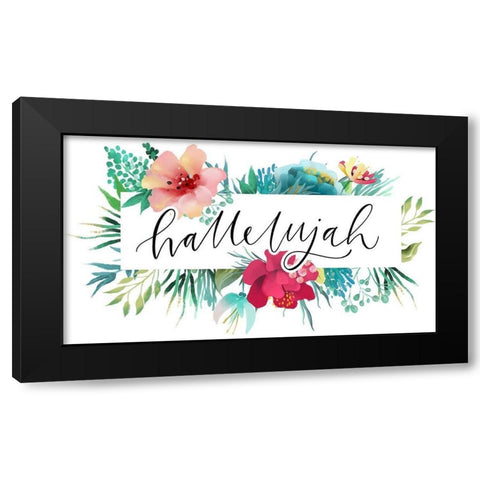 Hallelujah Black Modern Wood Framed Art Print with Double Matting by Wieners, Valerie