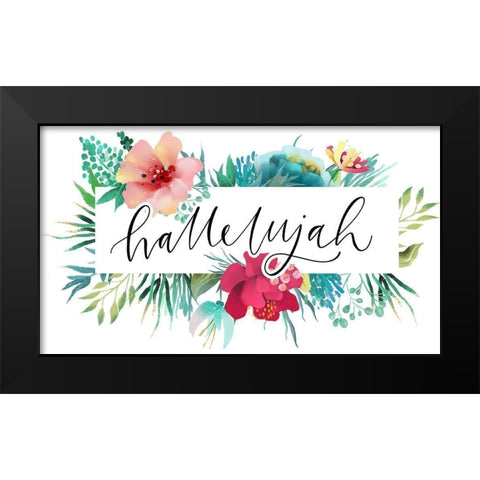 Hallelujah Black Modern Wood Framed Art Print by Wieners, Valerie
