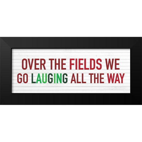 Laughing Black Modern Wood Framed Art Print by Wieners, Valerie
