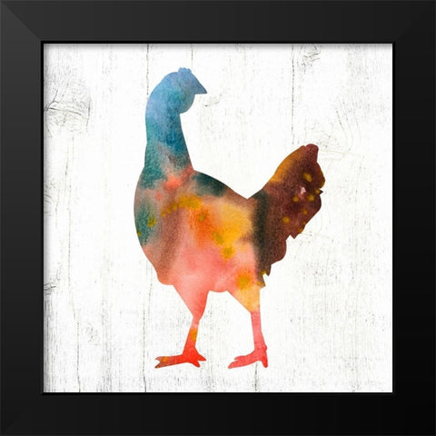 Hen IV Black Modern Wood Framed Art Print by Wieners, Valerie