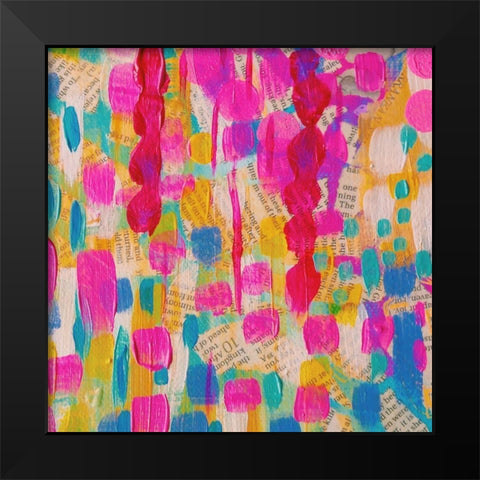 Cheer I Black Modern Wood Framed Art Print by Wieners, Valerie