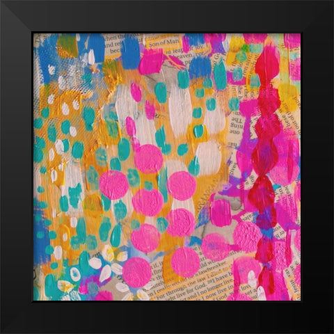 Cheer II Black Modern Wood Framed Art Print by Wieners, Valerie